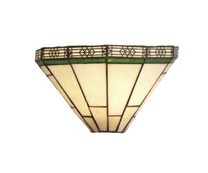 Applique Classica New York Acciaio Nero Vetro Verde 1 Luce E14