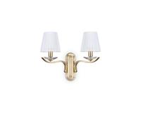 Applique Classica Pegaso Metallo Ottone 2 Luci E14