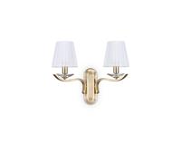 Applique Classica Pegaso Metallo Ottone 2 Luci E14