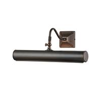 Applique Classica Picture Light Acciaio Bronzo Scuro 2 Luci E14