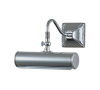 Applique Classica Picture Light Acciaio Cromo Lucido 1 Luce E14