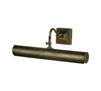 Applique Classica Picture Light Acciaio Nero Oro 2 Luci E14
