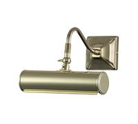 Applique Classica Picture Light Acciaio Ottone Lucido 1 Luce E14