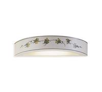 Applique Classica Trieste Bianco Decorato Filo Verde Prato 1 Luce R7S