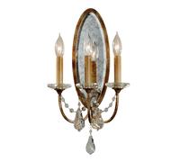 Applique Classica Valentina Acciaio Bronzo Ossidato Vetro 3 Luci E14 [EEK: A++]