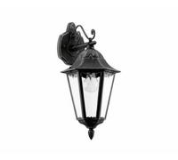 Applique classico da esterno a 1 luce nero-argento GL1403