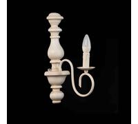 Applique classico in legno e ferro battuto avorio antico 1 luce esse 755/a1