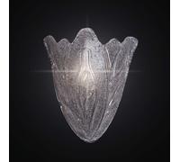 Applique classico in vetro murano graniglia trasparente 1 luce BGA 2111-a
