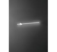 Applique Contemporanea Clock Alluminio Bianco Led Integrato 20W