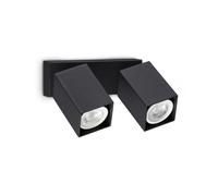 Applique Collezione DYNAMITE 2 Luci GU10 Finitura Nera Dimmerabile Ideal Lux