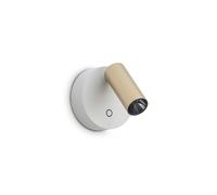 ELF APPLIQUE A PARETE CON PRESA USB-C LED 3000 K 3W 200 lm DIMMERABILE ORO BIANCO ORIENTABILE