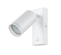 Applique con interruttore in metallo GU10 H: 14 cm piccola lampada da parete orientabile bianca lampada da lettura per interni lampada da letto divano faretto