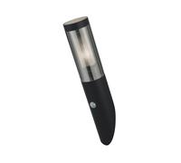 Applique Con Sensore Contemporanea Battone Acciaio Nero Fumè 1 Luce E27