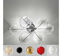 Applique con struttura in metallo e sfere di cristallo Dimensioni 40x18x h 23 cm G9 6 x Max 40 Watt 1,75 kg e diffusori con sfere in vetro cristallo