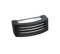 Applique con struttura in pressofusione di alluminio, TOSCA, Diffusore in termoplastico opalino 29x12,9xh 11,3 cm Altezza max lampada 180mm colore nero nero
