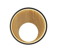 Applique Contemp Curiosità Acciaio Nero Policarbonato Marrone Led 11W 3000K