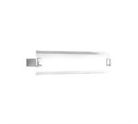 Applique Contemp Swinging Metallo Cromo Vetro Bianco Extrachiaro 2 Luci E27 50Cm [EEK: A++]