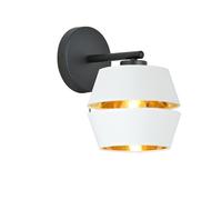 Applique Contemporanea 1 Luce Bellerofonte In Metallo Bianco E Oro [EEK: A++]