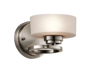Applique Contemporanea Aleeka Alluminio Peltro Classico Vetro 1 Luce G9 3 Led [EEK: A++]