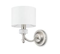 Applique Contemporanea Alicante Metallo Colore Nichel 1 Luce Diffosore In Pvc