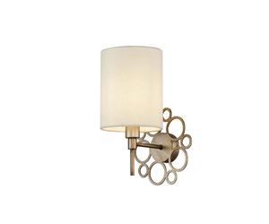Applique Contemporanea Anna Metallo Colore Oro 1 Luce Diffosore In Pvc Crema [EEK: A++]