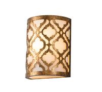 Applique Contemporanea Arabella Acciaio Oro Anticato 1 Luce E27