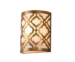 Applique Contemporanea Arabella Acciaio Oro Anticato 1 Luce E27