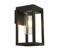 Applique Contemporanea Atlanta Alluminio Nero Policarbonato 1 Luce E27