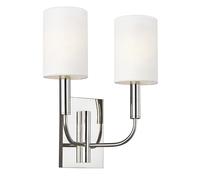 Elstead Lighting Brianna lampada da parete 2x60 W nichel FE-BRIANNA2-PN