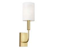 Applique Contemporanea Brianna Acciaio Ottone Brunito 1 Luce E14