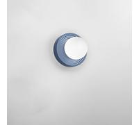 Applique Contemporanea Ceramic Blu Vetro Bianco 1 Luce G9 Ip20 [EEK: A++]