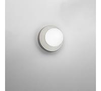 Applique Contemporanea Ceramic Grigio Vetro Bianco 1 Luce G9 Ip20