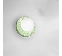 Applique Contemporanea Ceramic Verde Vetro Bianco 1 Luce G9 Ip20