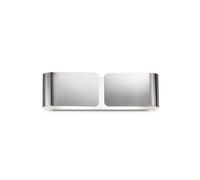 Applique Contemporanea Clip Metallo Cromo 2 Luci E27