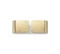 Applique Contemporanea Clip Metallo Oro 2 Luci G9 3W 3000K Luce Calda