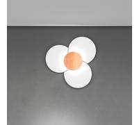 CLOVER APPLIQUE-PLAFONIERA D.100 CM 6 LUCI FOGLIA RAME 1114-100-FR