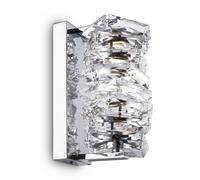 Applique Contemporanea Coil Struttura Acciaio Cromo E Diffusore Vetro Led [EEK: A++]