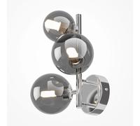 Maytoni Applique da parete Dallas MOD545WL-03CH – 3 luci G9, metallo cromo, diffusori fumè – EEK A