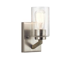 Applique Contemporanea Deryn Acciaio Grigio Antico 1 Luce E27 [EEK: A++]