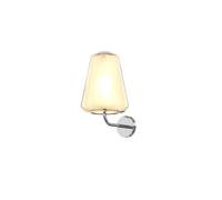 Applique Contemporanea Double Skin Gamma Metallo Cromo Vetro Ambra 1 Luce E27