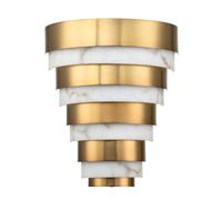 Quintiesse Applique Echelon contemporanea Acciaio Ottone antico LED 12W 3000K 1080 lm