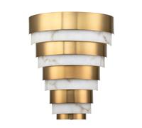 Applique Contemporanea Echelon Acciaio Ottone Antico Led 12W 3000K 1080Lm