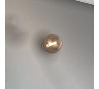Applique Contemporanea Eclipse Metallo Cromo Vetro Bronzo 1 Luce G9 [EEK: A++]