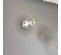 Applique Contemporanea Eclipse Metallo Cromo Vetro Trasparente 1 Luce G9