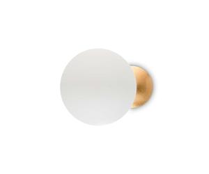 Applique Contemporanea Eclissi Metallo Oro Led 11W 3000K Luce Calda