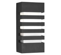 Applique Contemporanea Exeter Alluminio Grigio 1 Luce E27