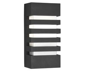 Applique Contemporanea Exeter Alluminio Grigio 1 Luce E27