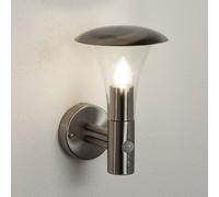 Applique Contemporanea Filo Acciaio Cromo 1 Luce E27