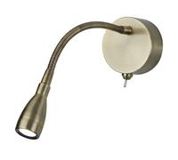 Applique Contemporanea Flexy Acciaio Adjustable Vetro Led 0,8W 6500K