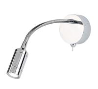 Applique Contemporanea Flexy Acciaio Cromo Led 0,75W 3000K